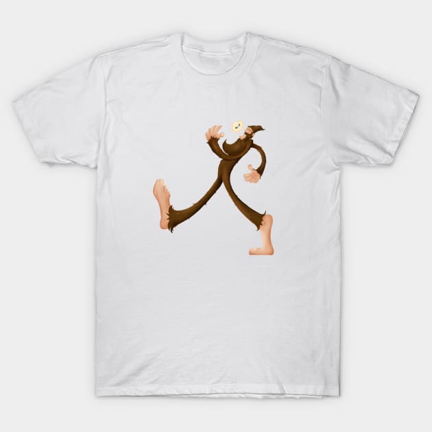 Whistlin’ Sasquatch T-Shirt by charliepadgett